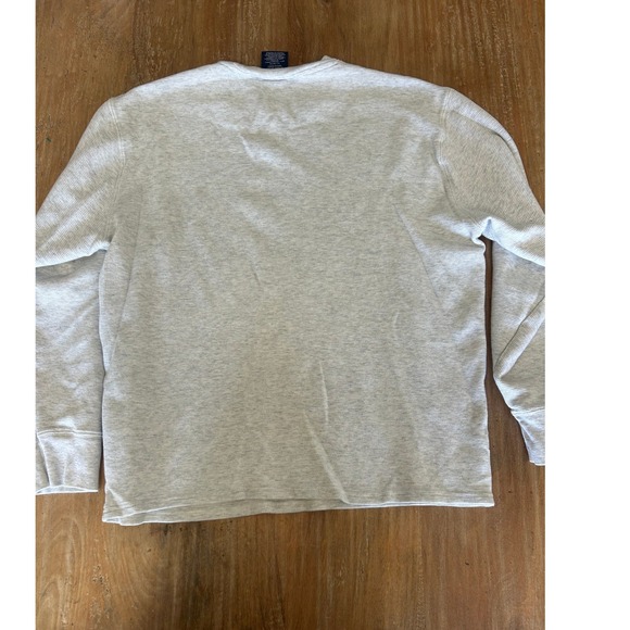 Polo Ralph Lauren Mens Gray Waffle Knit Long Sleeve Shirt XL - Picture 2 of 6